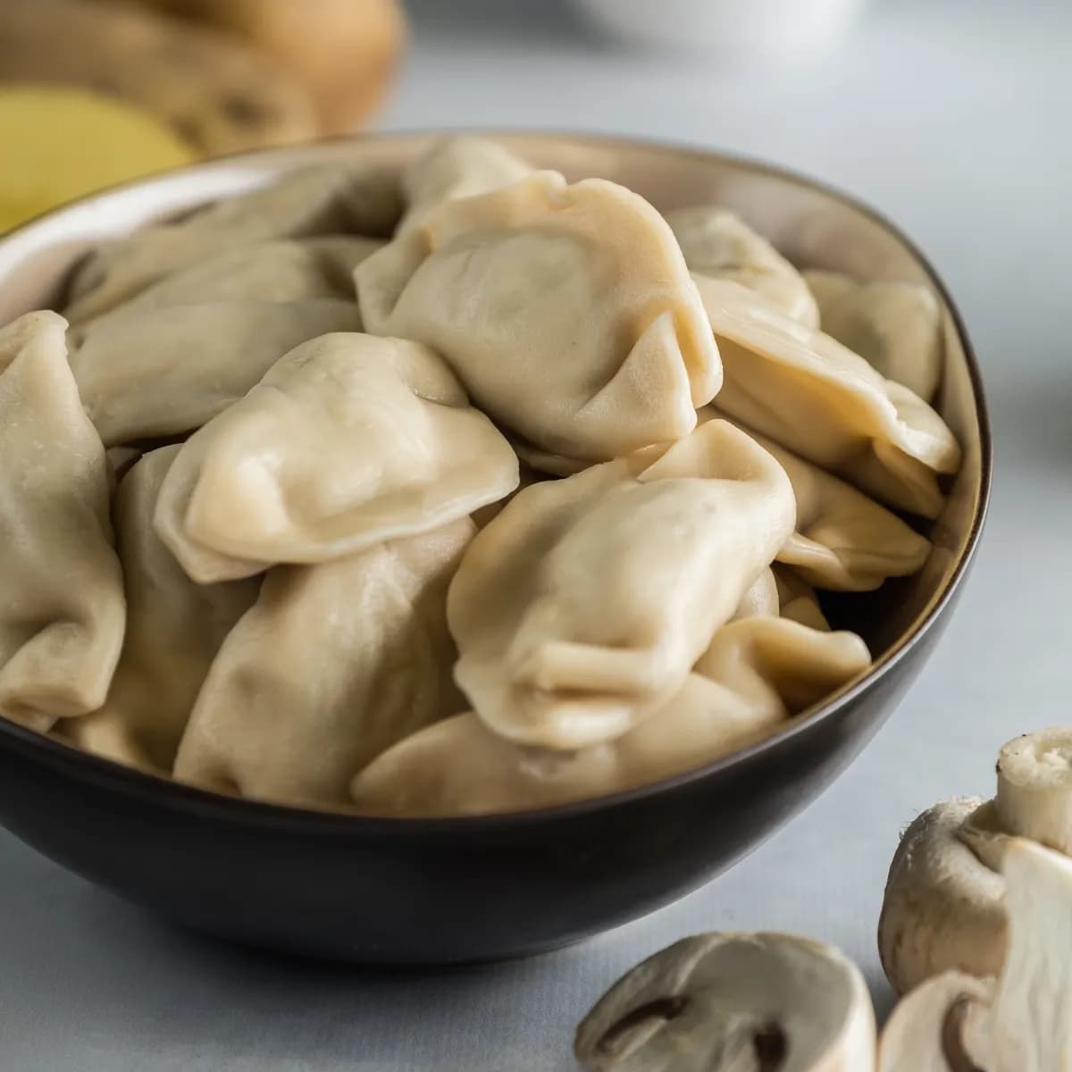 Вареники с картофелем и грибами