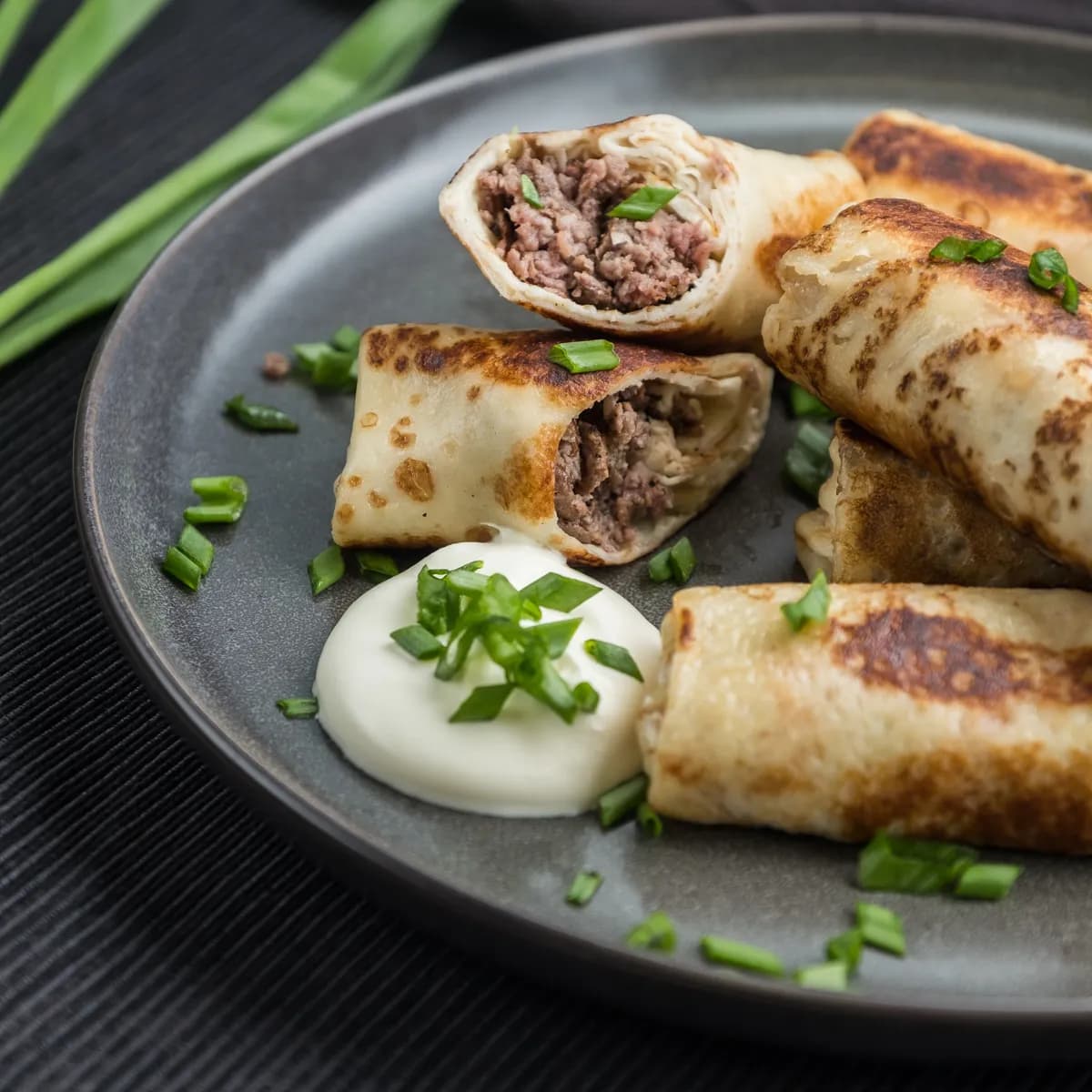 Блинчики с мясом